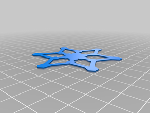 simple snowflake pack 3d print model - Mito3D