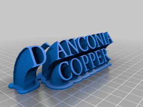 d'anconia de cobre personalizado 3d print model - Mito3D