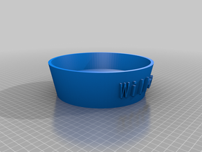 mi personalizar totalmente paramétrico de perro gato plato comida personalizado 3d print model - Mito3D