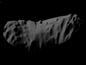 19p borrelly skaliert eine 200 tausend astronomia Astronomie comet matlab skalieren skalierte Modell scale-Modell solar-system Raum 3d print model - Mito3D