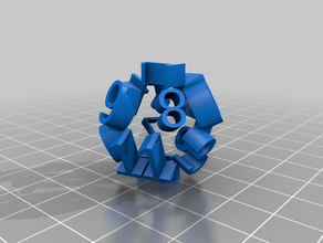 12 sided dice customized 3d print model - Mito3D