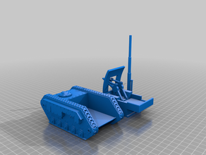 hosytian csilisab self-propelled gun artillery imperial guard vehicle warhammer 40k 3d print model - Mito3D