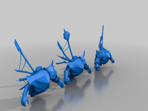 night goblin warboss - Oberkörper-bits tm aos goblins whfb 3d print model - Mito3D