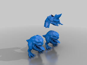 squig6 - orcos, goblins aos squigs whfb 3d print model - Mito3D