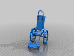 assylum wheelchair - gubbins insane 3d print model - Mito3D