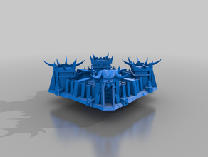 chaos dungeon fortress - terrain aos whfb 3d print model - Mito3D