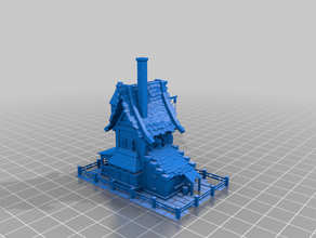 medievale guarda casa - terreno aos whfb 3d print model - Mito3D