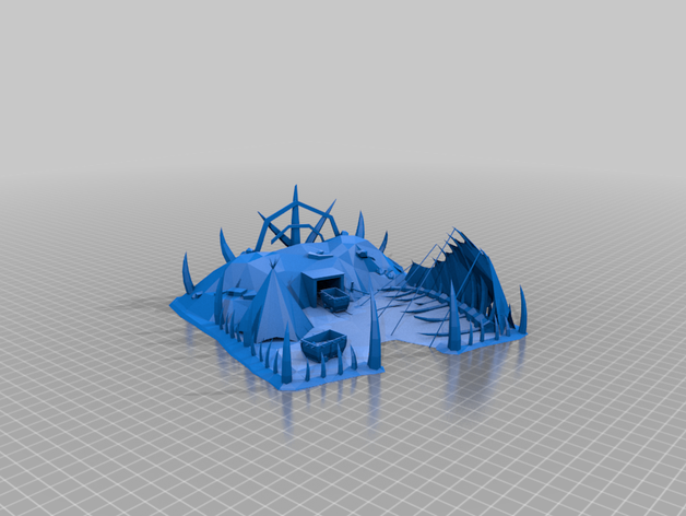 minatori camp - terreno aos whfb 3D print model - Mito3D