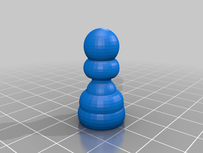 peão de xadrez 3d print model - Mito3D