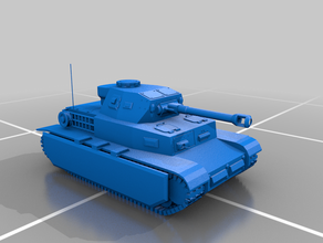 panzer tank II 2 Dünya Savaşı tankı 3d print model - Mito3D
