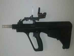 steyr aug wall mount airsoft 3d print model - Mito3D