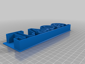 cabra del cortador de la galleta personalizado 3d print model - Mito3D