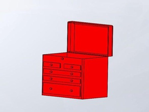 tool chest 1 10 3d print model - Mito3D