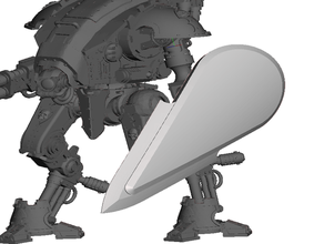 bladed pavise armor bearer shield 3d print model - Mito3D