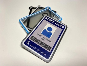 card badge staff 3d print model - Mito3D