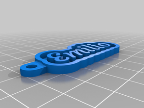 mi tecla personalizada de la cadena su nombre personal personalizado 3d print model - Mito3D