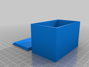 80x50x50 parametric box customized 3d print model - Mito3D