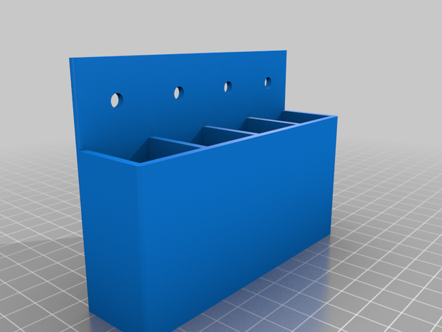 25x50x25 parametric hanging storage box customized 3D print model - Mito3D