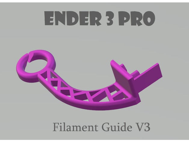 ender 3 pro - filamento guide v3 creality ender3 ender3pro el de la guía 3D print model - Mito3D