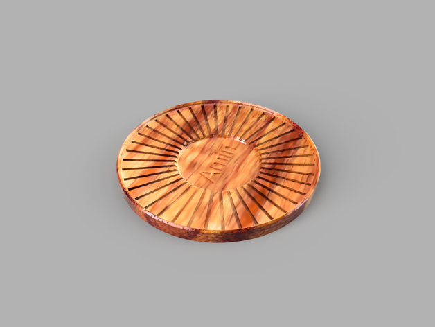 coffee plate 3D print model - Mito3D