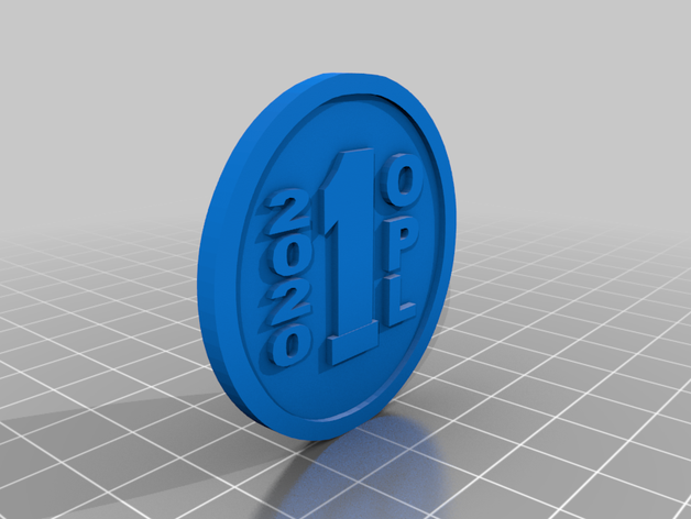 opl 2020 moneda vs4 de 3 mm espesor 3D print model - Mito3D