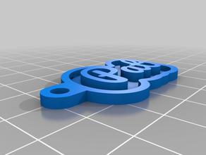 pat customized key chain 3d print model - Mito3D