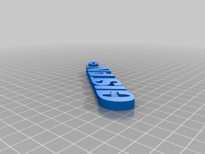 il mio personalizzato iamburny testo - nome keyfob portachiavi su misura 3d print model - Mito3D