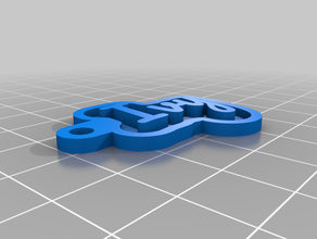 ivy customized key chain 3d print model - Mito3D