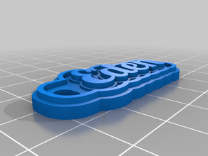 eden keychain customized 3d print model - Mito3D