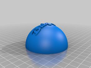 ma boule de noël personnalisée texte mandy personnalisé 3d print model - Mito3D