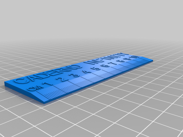 caderno infinito régua personalizado 3D print model - Mito3D