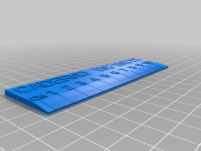 caderno infinito régua personalizado 3d print model - Mito3D
