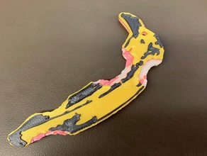 final banana extremely cursed andy warhol cronch 3d print model - Mito3D