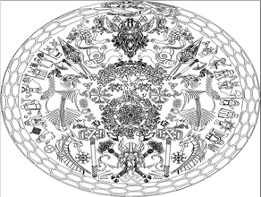 İskandinav mitolojisi talip Aztek Aztekler Yönetim Kurulu cnc çizim sahip TIFF dxf dosya ücretsiz norse norsemythology hikaye svg 3d print model - Mito3D