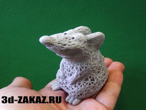 baby ratto design di voronoi remix decorazione natale 3d print model - Mito3D