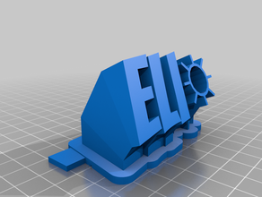 eli nameplate customized 3d print model - Mito3D