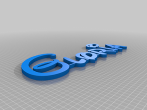 gloria name 3d print model - Mito3D