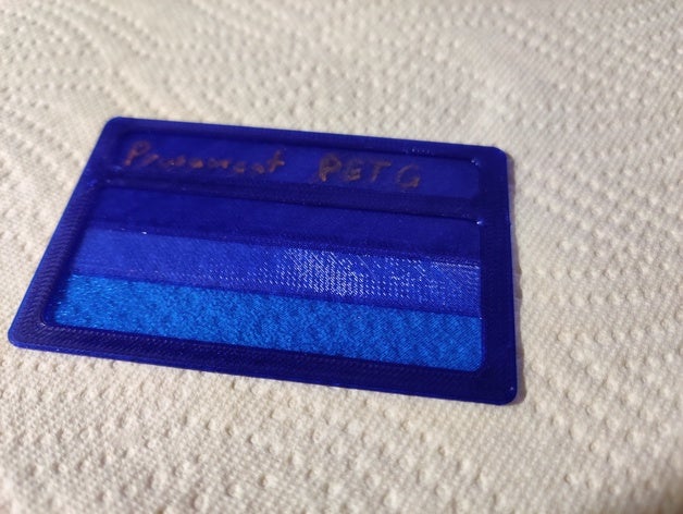 filamento de exemplo o cartão crédito exemplos 3D print model - Mito3D