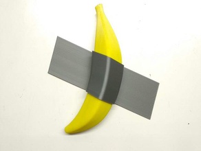 Klebeband Banane duct tape maurizio cattelan die moderne Kunst 3d print model - Mito3D