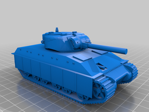 xmas calendar day 12 t-14 heavy tank 3d print model - Mito3D