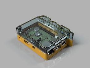 trilho din raspberry pi caso 3d print model - Mito3D