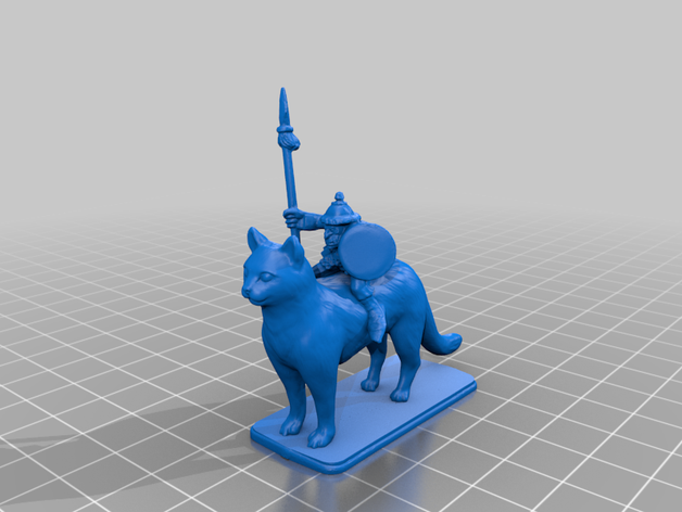 goblin cat rider battlemaster 3D print model - Mito3D