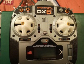 dx6i stick da protettori drone gimbal protettore elicottero rc aereo spektrum 3d print model - Mito3D