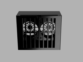çift 80 mm lehim duman çıkarıcı fan yardım aleti 3d print model - Mito3D