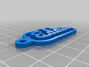 eddie personalizado chave de cadeia 3d print model - Mito3D