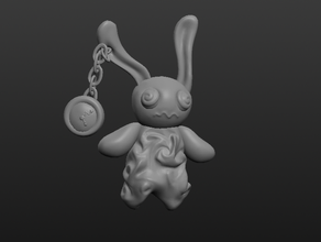 hypnobunny bunny cool cute doll figure hypno hypnosis model rabbit swirl 3d print model - Mito3D