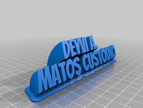 meu personalizados varrendo 2-nome de linha da placa texto personalizado 3d print model - Mito3D