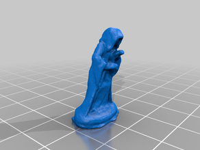 cowl cape creepy heh 3d print model - Mito3D