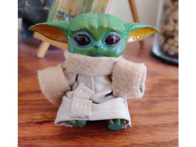 vorgeformte bjd baby yoda artikuliert doll 3D print model - Mito3D