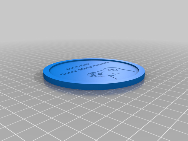 gamer verre coaster les montagnes russes boire 3D print model - Mito3D